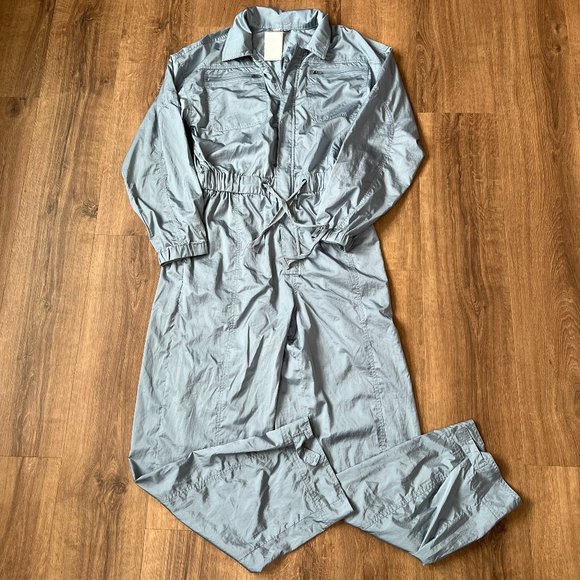 NEW Free People Movement Golden Hour One Piece Jumpsuit Coverall Nylon Blue Sz M - Picture 5 of 16